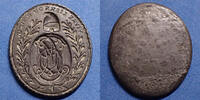   Constitution Révolution Française, Constitution, matrice de sceau  vivre libre ou mourir  initiales ML, 20x24mm, 4,52g, SUP Rare! vz