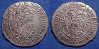 Allemagne, Deutschland, Saint Empire Romain German Haus Habsburg, saint Empire Romain Germanique, Joseph I, 3 kreuzers 1706 FN, Herinek 215, 20mm, 1,12g, TB+ -