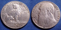 Belgique, Belgie, Belgien 50 centimes Belgique, belgie, belgien, Leopold II 1901, KM.50 TTB -