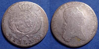 Pologne, Poland Poland, Pologne, Friedrich August I Von Sachsen, 1/3 de talara 181(3), AKS.195, 29mm, 8,20g, B/TB -