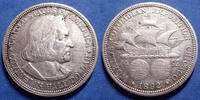 U.S.A half dollar USA 1892, Columbian Exposition, 30mm, 12,43g, TTB à SUP -