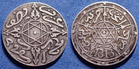 Maroc, Morocco 1/2 dirham Morocco, Maroc, Abdoul Aziz Ie 1313 (1895) Berlin, Lec.103, 14,5mm, 1,44g, TTB+ -