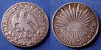 Mexique, Mexico, Mexican Mexico, Mexique, 1/2 réal 1853 M°/GC, KM% 370.9, 16mm, 1,53g TB à TTB -