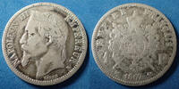 France 1 Franc 1867 K Bordeaux, Napoléon III, G.463 TB -