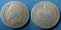 France 50 centimes Napoléon III 1869 BB Strasbourg, Gad.417 TB -