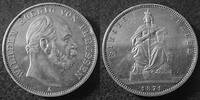 Allemagne, Deutschland, Preussen, Prusse thaler Preussen, Prusse, Wilhel I, Guillaume Ier, sieges 1871, AKS 118, 18,50g, coup sur tranche à 2h30 sinon TTB+ -