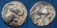 Aedui, Eduens denier EDUENS, AEDUI, région de Bibracte Morvan à la tête casquée, DT.3189 / LT.5138 13mm, 1,88g TB à TTB -
