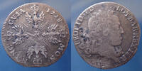 Léopold Ier 12 sous Léopold Ier, Lorraine, Lothringen, Masson de 6 deniers, 1728, Flon 161 p.930, 3,01g, TB+/TB à TTB -