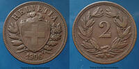 Schweiz, Switzerland, Suisse 2 rappen Schweiz, Suisse 1906 B, TTB -
