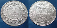 Tunisie, Tunisia 2 francs Tunisie, Tunisia en argent 1911 A Paris, KM.239 P.SUP - Silber -