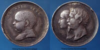 Naissance de Louis Napoléon medaille Napoléon III en argent 16mm, naissance de Louis Napoléon, par caqué, TB à TTB - Silber -