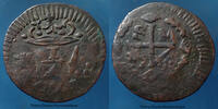 Colombie, Colombia Columbia, Colombie, Ferdinand VII, 1/4 de réal, siège de Santa Marta, KM.B4, 21mm, 1,68g, TB+ -