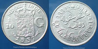 Indes Hollandaise, Netherland India gulden Netherlands east India, Indes Hollandaises, 1/10 de 1937, KM 318 SPL -