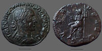 Roman Empire sestertius Decius, Trajan Dèce Roma en 250, Vitus Aug SC, RIC 127, 26x28mm, 18,46g, traces de néttoyage, Q.SUP -