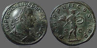 Roman Empire sesterce Gordianus III, Gordien III Roma en 244, PM TR P VII COS II PP SC, Mars, RIC 332a, 30mm, 20,89g, traces de lissage, TTB+ -