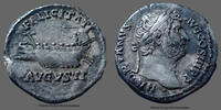 Roman Empire denarius Hadrianus, Hadrien Rome en 132, Galère, Galley, Galeere, RIC 240, 18mm, 3,02g, petit coup au revers à 9h sinon TTB+ -