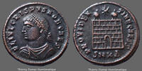 Roman Empire nummus Crispus Cysicus en 324-325, Providentiae Caess, RIC 25 R3!, 19mm, 3,04g, SUP+ -