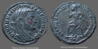 Roman Empire bronze Maximianus Herculius, Maximien Hercule, petit 1/2 nummus ou folls, Frappe posthume vers 311-312, Siscia, RIC 41, 16,5mm, 1,60g, -