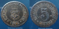 Nurtingen Wurttemberg 5 pfennig Nurtingen Württemberg 1918, TTB -