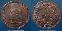 Autriche Hongrie, Ostereich Hungarn 1 kreuzer Osterreich Hungarn Autriche Hongrie Franz Joseph I 1892 KM.458 SUP+ -