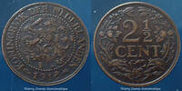 Pays Bas, Netherland, Niederland, Holland 2 1/2 cent Netherlands, Niederlande, Pays Bas 1912 KM.150 TTB -