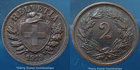 SUISSE, SCHWEIZ, SWITZERLAND 2 rappen Schweiz Suisse Switzerland 1919 P.SUP -