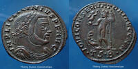 Roman Empire follis Licinius Ier réduit Thessalonica en 312-313, Iovi Conservatori AVGG NN, RIC 60, 22-25mm, 2,99g, SUP/P.SUP -