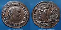 Roman Empire nummus Licinius Ier Cysicus en 321-324, Iovi Conservatori, variante avec l'aigle sans couronne dans le bec!!, RIC 15 Var., 20mm, 2,86g -