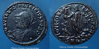 Roman Empire nummus Licinius II Caesar Héraclea en 321-324, buste casqué, Iovi Conservatori, RIC 54, 20mm, 2,98g, TTB/TTB+ -