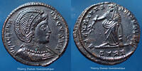 Roman Empire nummus Helena, Helène Tèves, Trier, Treveri en 327-328, Securitas Reipublice, RIC 508, 19mm, 4,12g, SUP+ -