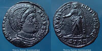 Roman Empire nummus Helena, Helène Trèves, Treveri, Trier en 327-328, Securitas Reipublice, RIC 508, 17mm, 2,99g, TTB/TTB+ -