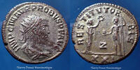 Roman Empire antoninianus Probus Antioch en 276-282, RESTITUT ORBIS / Z / XXI, ric 925, 21mm, 3,71g, TTB+/SUP -