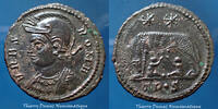 Roman Empire nummus URBS ROMA, Constantinus I Trèves, Trier, Treveri en 332-333, Louve, RIC 542, 18mm, 2,43g, SUP -