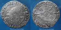 Belgique, Belgie, duché de Brabant Belgique, Belgie, Duché de Brabant, Philippe el Beau 1482-1506, 1/2 patard Malines, Witte 555, 24mm, 1,36g, légèrement voilé sin -