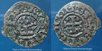 Anjou denier Anjou, Foulques V 1160-1190, 18mm, 0,59g, TTB -