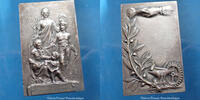 Assurance, Mutualité bronze Assurance, Mutualité, plaquette en  argenté,... 32,00 EUR  zzgl. 10,00 EUR Versand