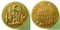 Jeton publicitaire 20 francs JETON PUBLICITAIRE, module du or genie, café de malt, KNEIPP, SUPERBE - Gold -