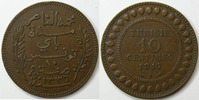 Tunisie TUNISIA, TUNISIE, 10 centimes 1917 A, LEC.6 TTB