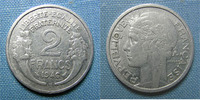 France 2 Francs type Morlon, 1946 C, aluminium, Gadoury 538a TTB -