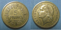 France 5 Francs type lavrillier, 1945 C, bronze-alu, Gadoury 761a, TTB -