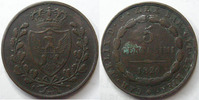 Italie Sardaigne Italie  1826,Sardaigne, Car.Felix.D.G.Rex.Sar.Cyp.et.Hier, KM.100 TTB 5 centesimi  ss