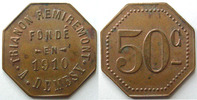 Remiremont 50 centimes REMIREMONT, Trianon, A.Demesy, maison fondé en 1910 Elie manque TTB+ -