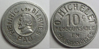 Pau 10 centimes PAU Henric lou Biarnes, Michelet O. Epicier, E.502 TTB -