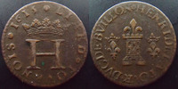 Ardennes, Principauté de Sedan Ardennes, Principauté de Sedan, Henri de la Tour d'Auvergne, liard tournois 1615