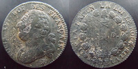 Constitution LOUIS XVI, 12 Deniers Français 1792 BB Strasbourg, 14,90 grms, G.12 TB