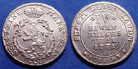 1/4 Taler  Allemagne, Deutschland, Hessen Kassel, Hesse Casse Hessen Kassel, Hessen Cassel, Friedrich II  1771 FU, Schütz 1905, 23mm, 7,78g, SPL ...