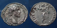 Roman Empire denarius Antoninus Pius, Antonin le Pieux Rome en 141, Genius Pop Romani, RIC 70, 18mm, 2,76g, fourré sinon SUP -
