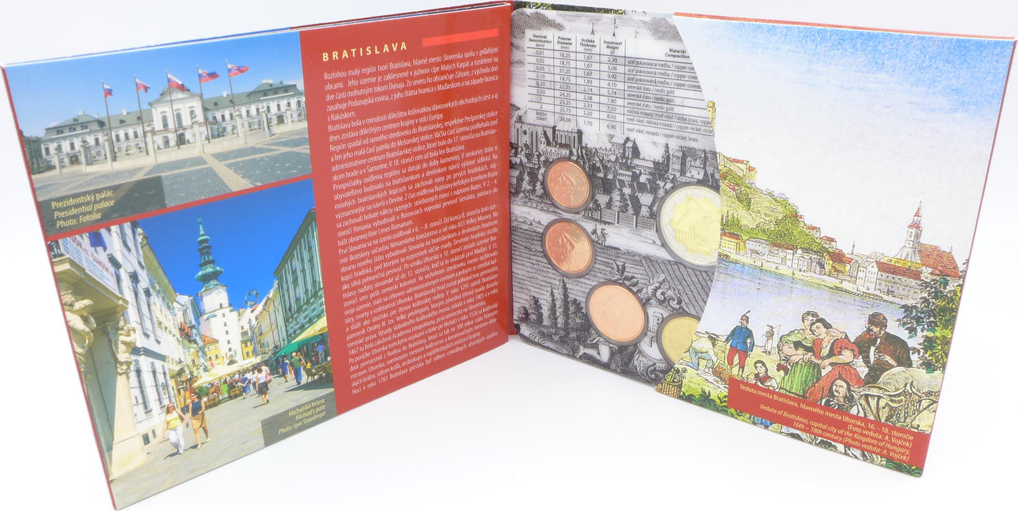 Euro KMS + Medaille KMS Slowakei 2013 Historische Regionen - Bratislava ...