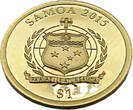 Samoa 1 Tala 2015 200. Geburtstag Otto von Bismarck Polierte Platte (PP)