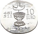 10 Euro 2011 Könige von Frankreich - Clovis, 481-511 Stempelglanz